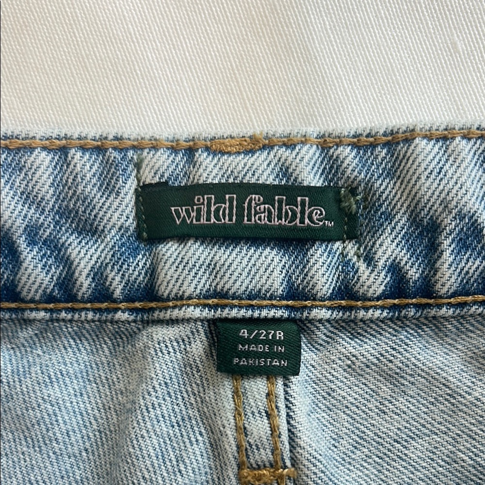 Wild Fable Blue High-Waisted Jean Shorts - Picture 2 of 4